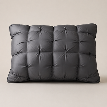 🛏️ Tufted Cooling Pillow – Ice Silk Breathable, Machine Washable