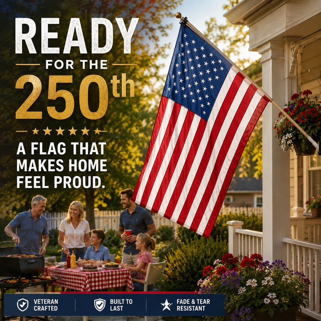 🔥   🇺🇸American Flag – Celebrate 250 Years of Freedom 🇺🇸