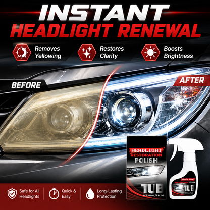 💡Car Headlight Restoration Kit🧽 Bring Dull Lights Back to Life