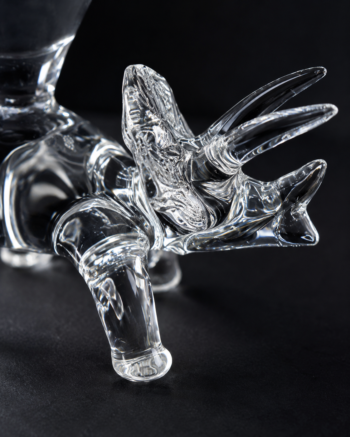 Handblown Dinosaur Champagne Glass