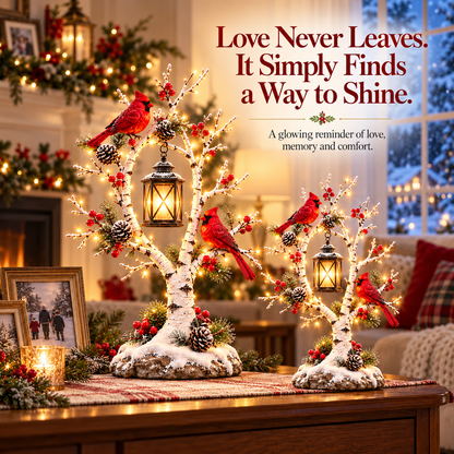 ❤️ 50% OFF Cardinal Winter Lantern Tree – Snowy Lighted Home Décor 🏮