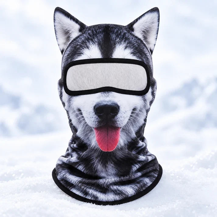 ✨3D Cat Ski Mask with Ears – Funny Windproof Balaclava for Skiing & Festivals