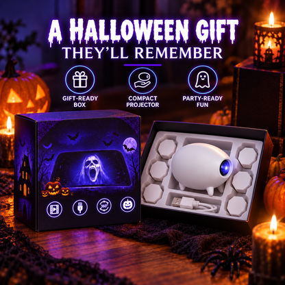 🎃 50% OFF Halloween Window Projector – Spooky Ghost Projection Decor With USB Powered Setup