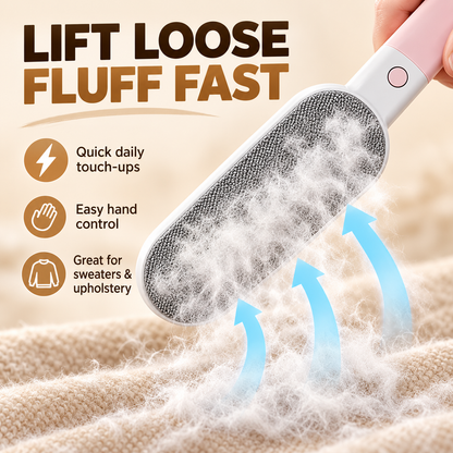 🧺 4-in-1 Clothes Lint Remover Brush – Double-Sided Fabric & Pet Hair Cleaner ✨
