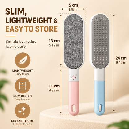 🧺 4-in-1 Clothes Lint Remover Brush – Double-Sided Fabric & Pet Hair Cleaner ✨