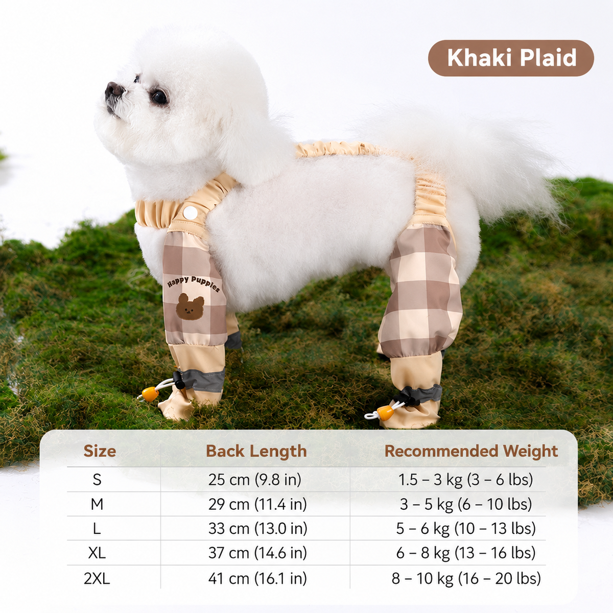 🐾 All-in-One Dog Paw & Leg Protection Suit – Fleece Body, Grip Soles & Leash Ring