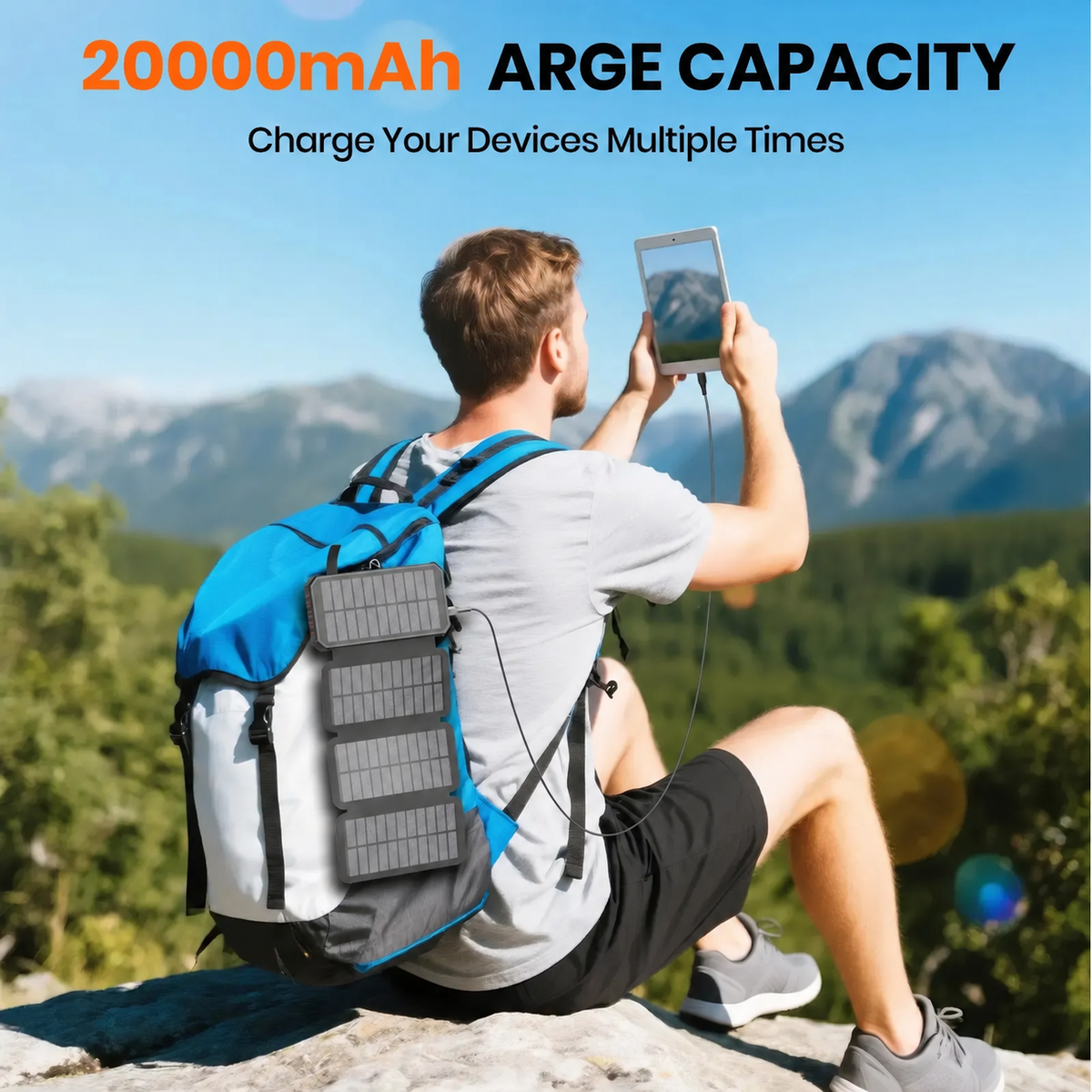 ☀️ 50% OFF Solar Power Bank – Wireless Charging & Multi-Device Output