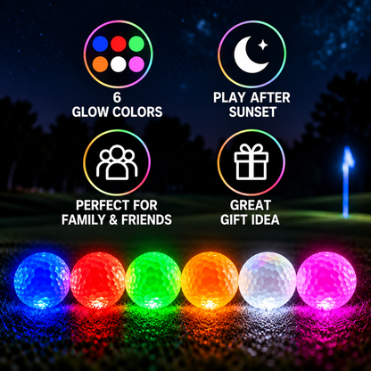 ⏳ Last Day 50% OFF-🏌️6-Pack Glow Golf Balls