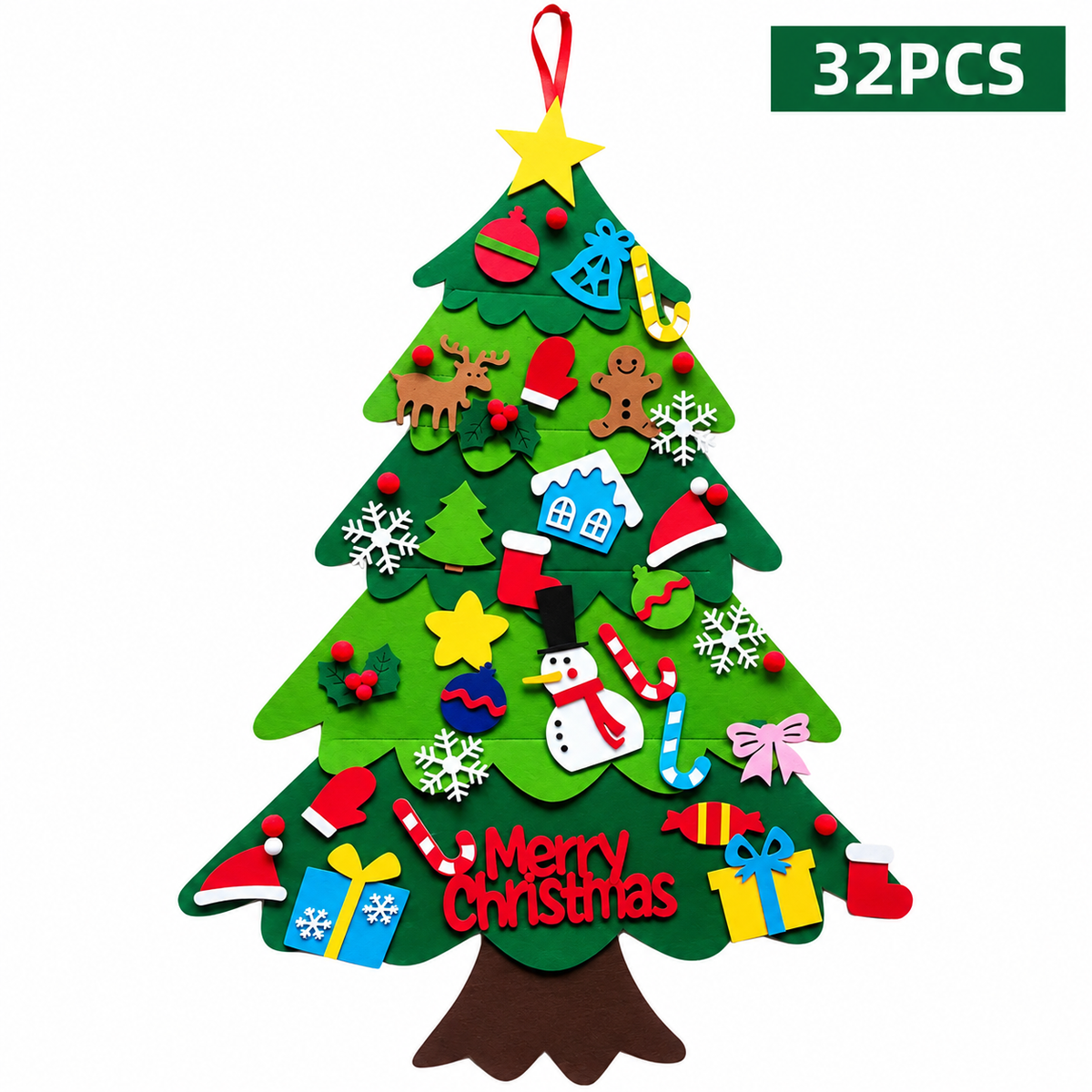 🎄 Kids DIY Felt Christmas Tree – Create, Decorate & Make Holiday Memories ✨🎁