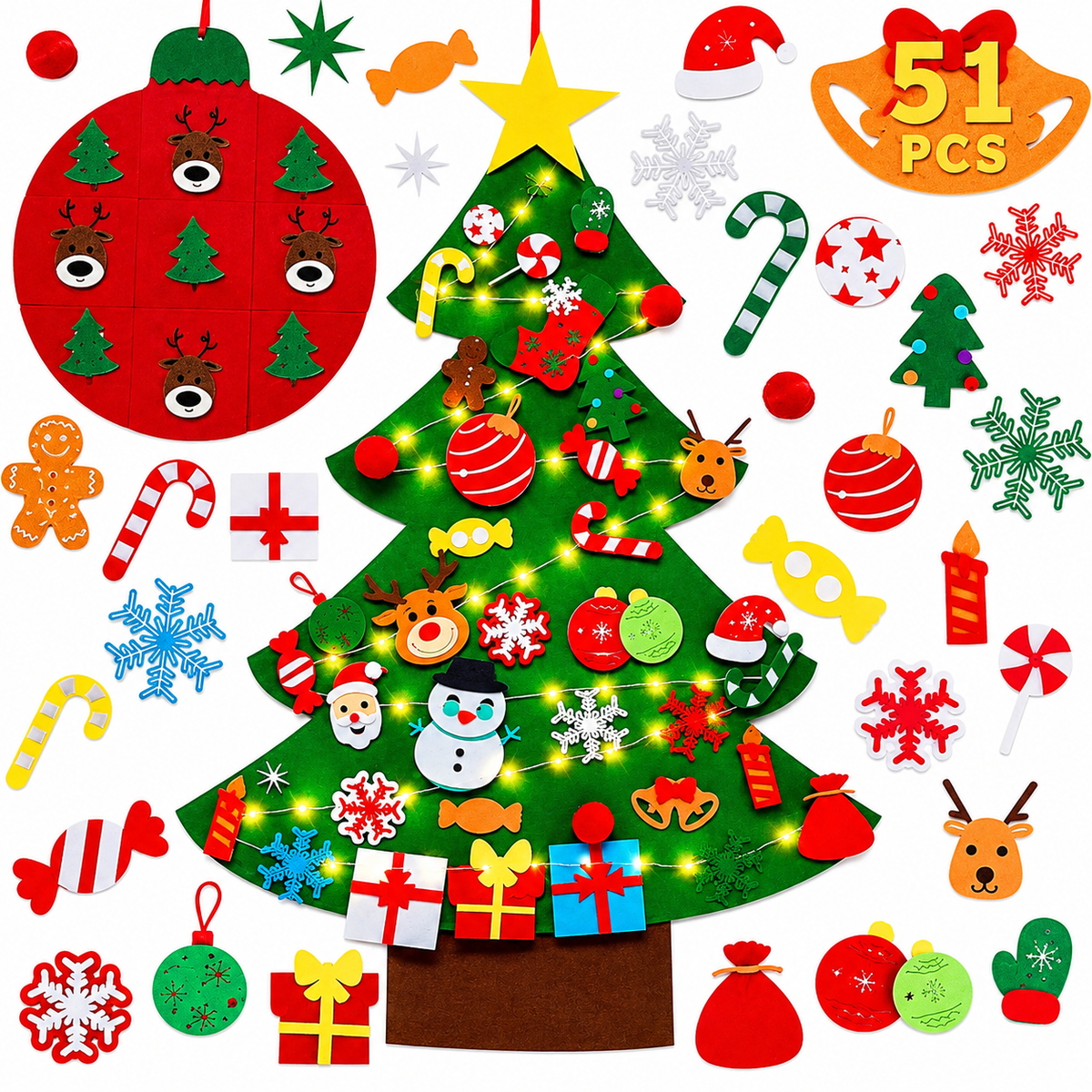 🎄 Kids DIY Felt Christmas Tree – Create, Decorate & Make Holiday Memories ✨🎁