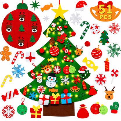🎄 Kids DIY Felt Christmas Tree – Create, Decorate & Make Holiday Memories ✨🎁