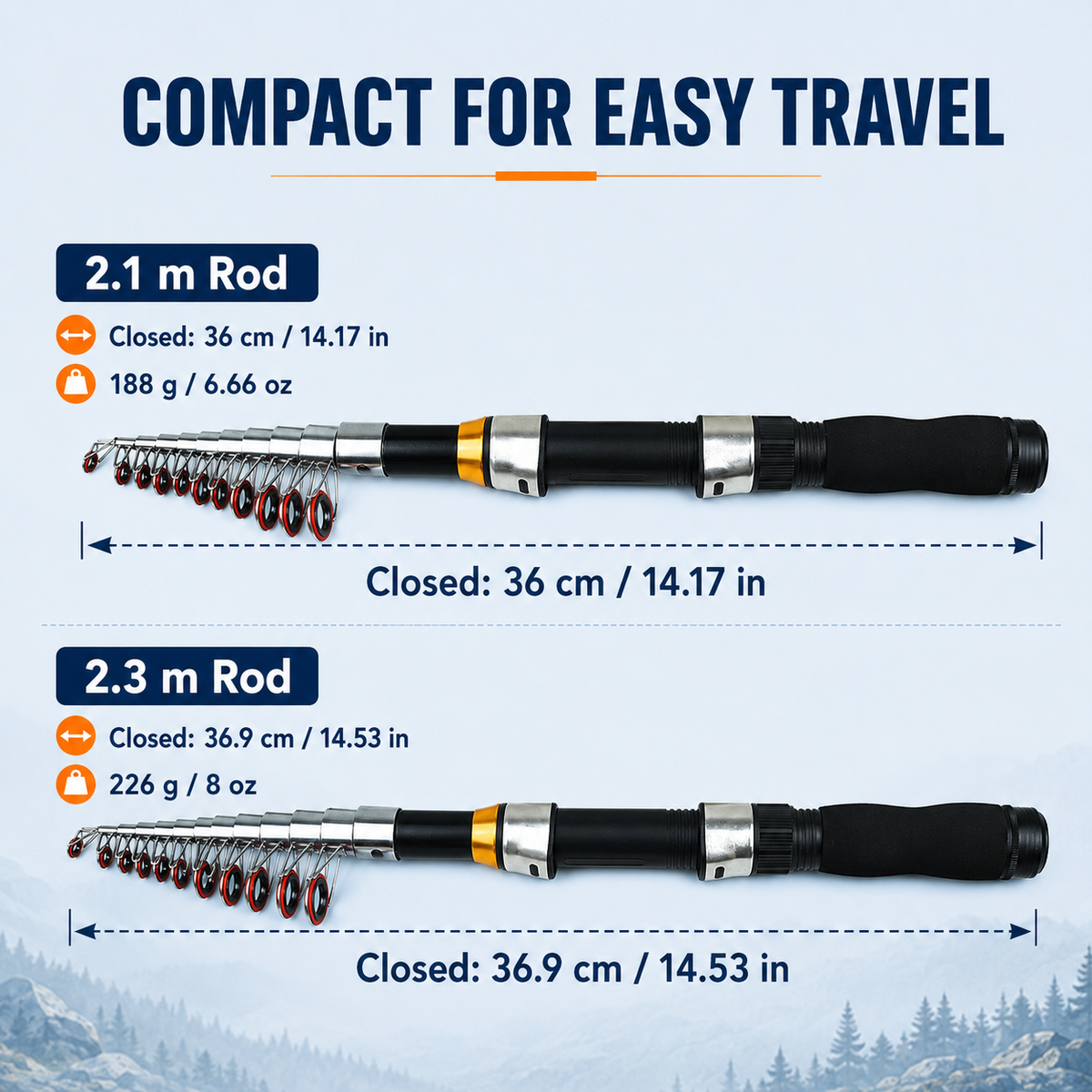 🎣 Telescopic Fishing Rod and Reel Combo Kit with Lures and Bag 🐟