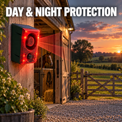 ☀️ Solar Motion Sensor Security Alarm – Wireless Outdoor Protection🚨