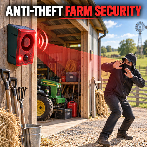☀️ Solar Motion Sensor Security Alarm – Wireless Outdoor Protection🚨