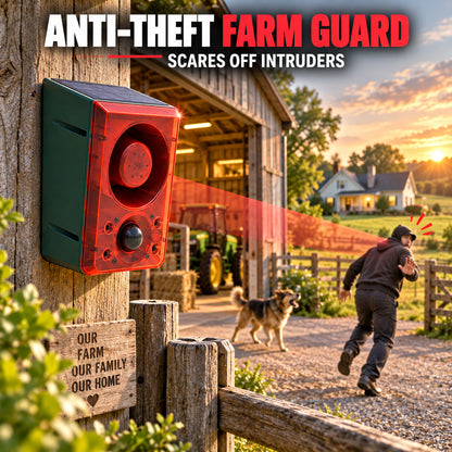 ☀️ Solar Motion Sensor Security Alarm – Wireless Outdoor Protection🚨