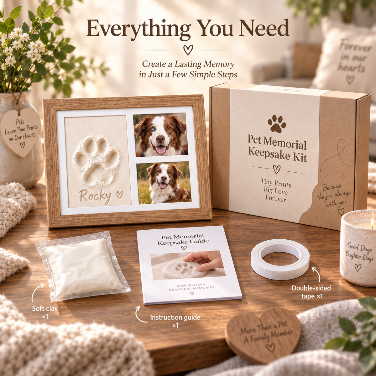 🐾❤️Forever Paw Print Keepsake Kit – Keep Their Paw Close Forever