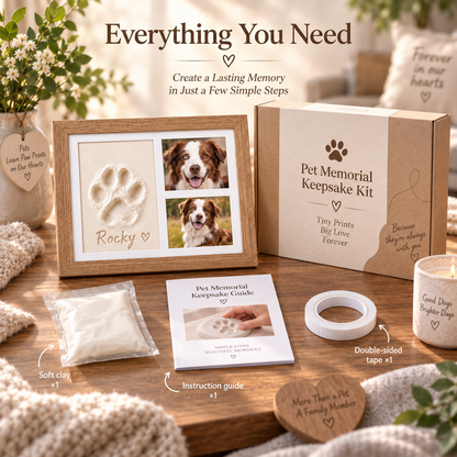 🐾❤️Forever Paw Print Keepsake Kit – Keep Their Paw Close Forever