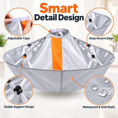 ✂️ ✨Hair Cutting Cape with Hair Catcher – Easy At-Home Haircuts