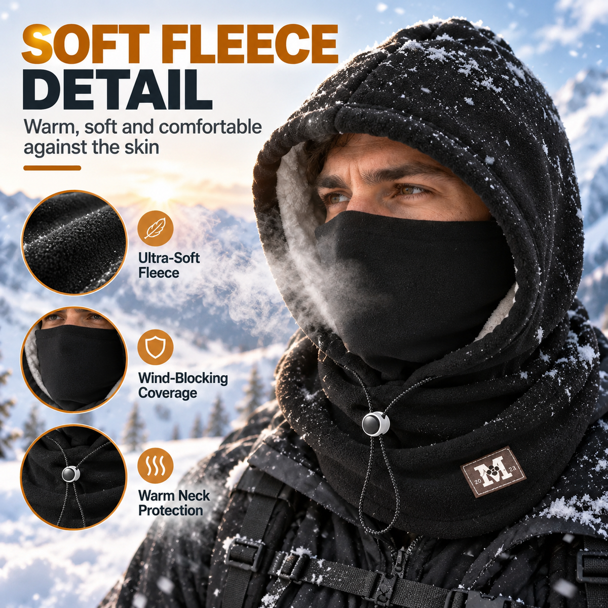 ❄️Winter Fleece Hood – 3-in-1 Warmth for Head, Face & Neck