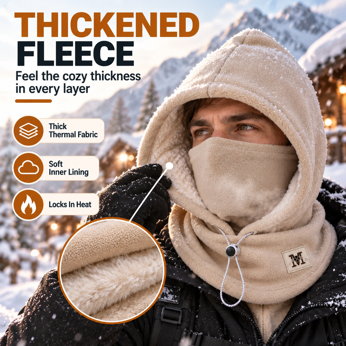 ❄️Winter Fleece Hood – 3-in-1 Warmth for Head, Face & Neck
