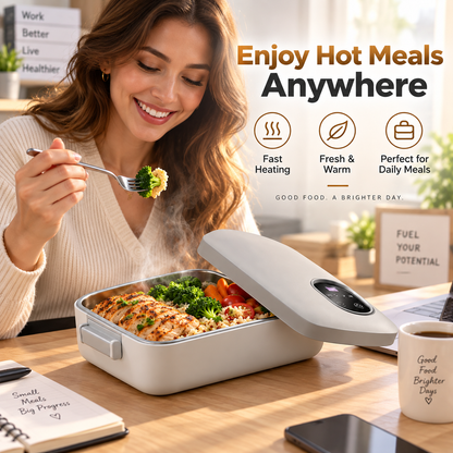 ⚡ Portable electric lunch box with self-heating 🔋🌡️