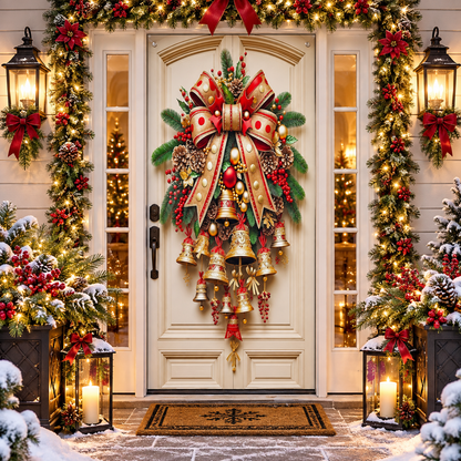 🎅 Santa Christmas Door Cover – Instant Holiday Magic🎄