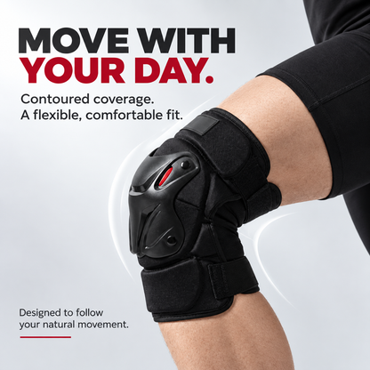 🛡️ Articulated Knee and Elbow Pads Set - Hard Shell Protective Gear