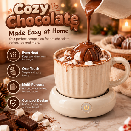 🍫 Chocolate Mug Warmer Electric Hot Chocolate & Coffee Beverage Heater ☕
