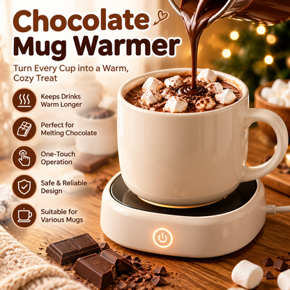 🍫 Chocolate Mug Warmer Electric Hot Chocolate & Coffee Beverage Heater ☕