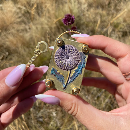 🌸 Mini Brass Flower Press — Pocket-Sized Botanical Keepsakes