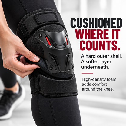🛡️ Articulated Knee and Elbow Pads Set - Hard Shell Protective Gear