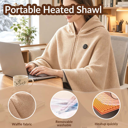 ❄️ LAST CHANCE 50% OFF Heated Wearable Blanket – Stay Warm at Your Desk Without Bulky Layers 🔥