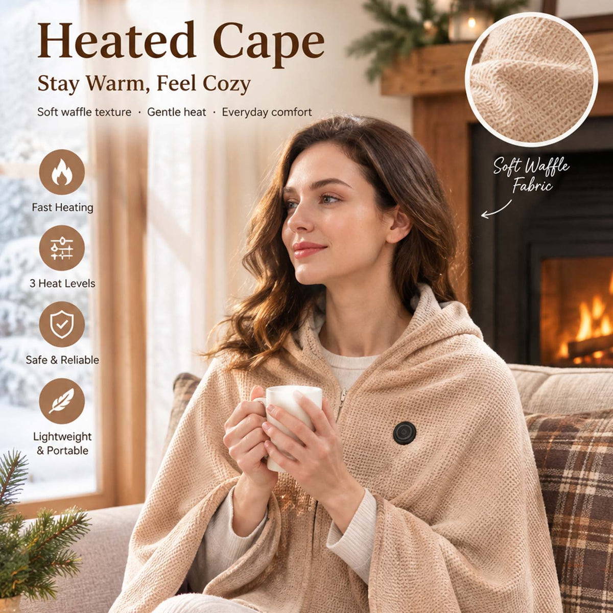 ❄️ LAST CHANCE 50% OFF Heated Wearable Blanket – Stay Warm at Your Desk Without Bulky Layers 🔥