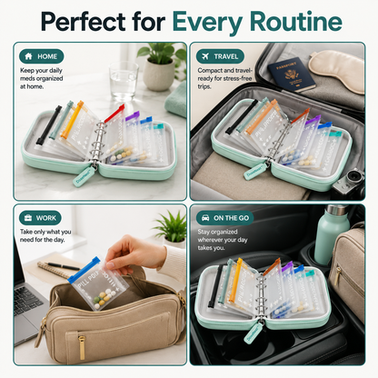 🔥50% OFF TODAY💊14-Pouch Medicine & Supplement Organizer