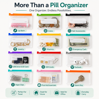 🔥50% OFF TODAY💊14-Pouch Medicine & Supplement Organizer