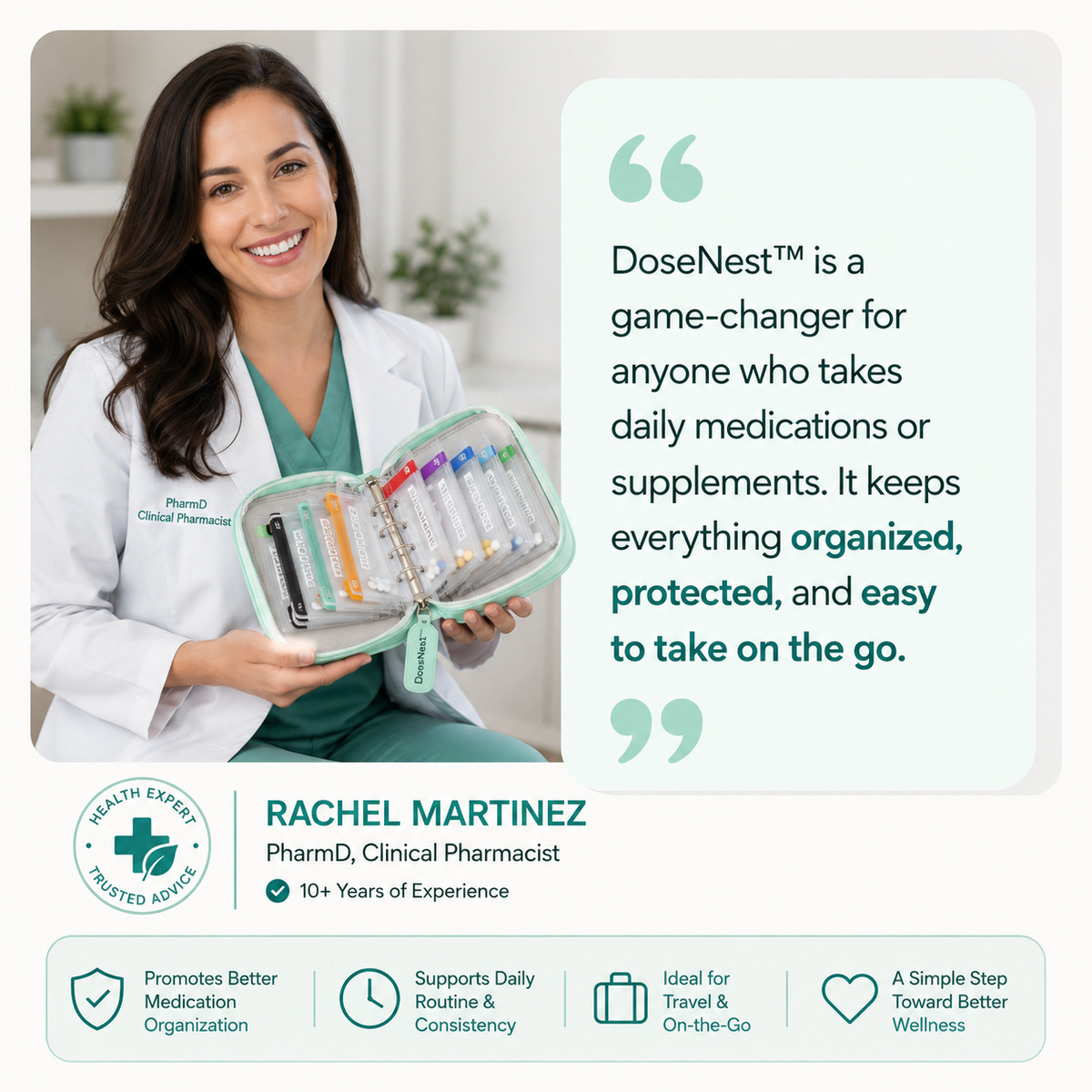 🔥50% OFF TODAY💊14-Pouch Medicine & Supplement Organizer