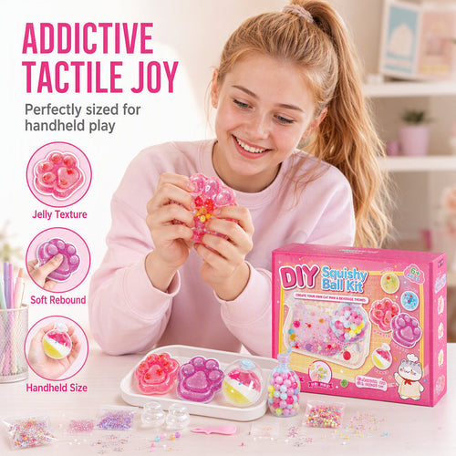 🍧 DIY Creative Crystal Squishy Kit – Sensory Stress Relief Toy 🧋