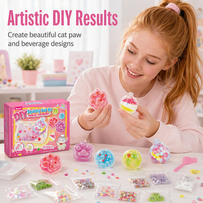 🍧 DIY Creative Crystal Squishy Kit – Sensory Stress Relief Toy 🧋