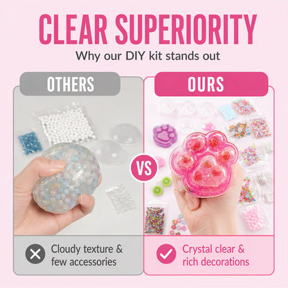 🍧 DIY Creative Crystal Squishy Kit – Sensory Stress Relief Toy 🧋