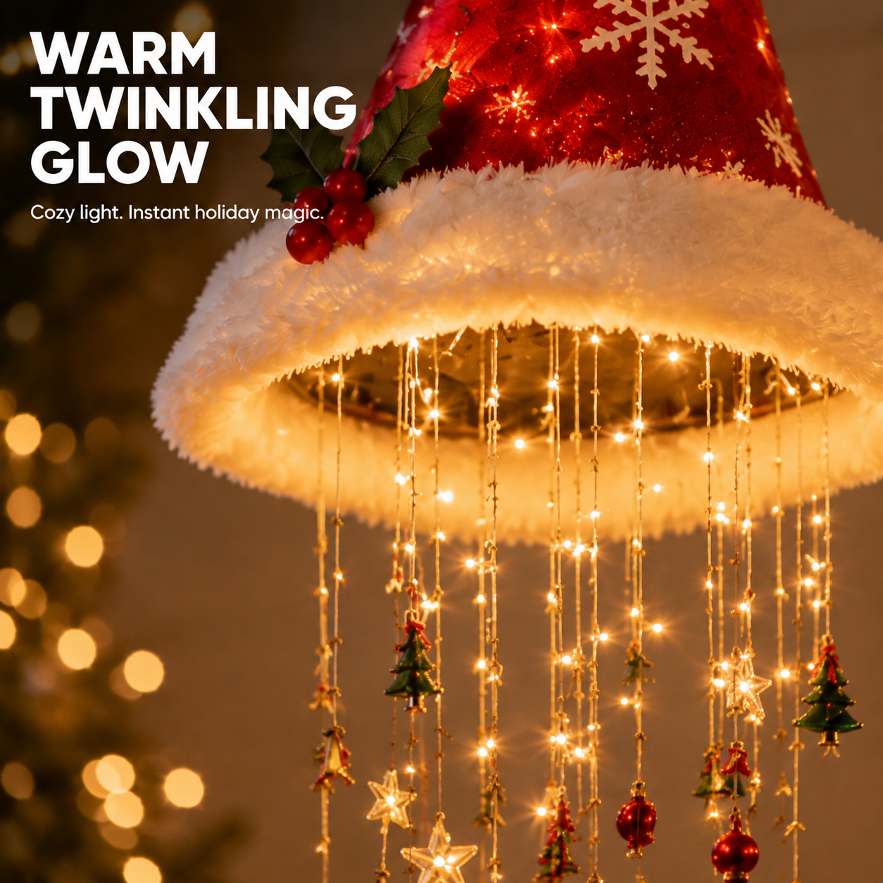 🎄 Holiday Lighted Christmas Garland – Warm LED Door Decor ✨