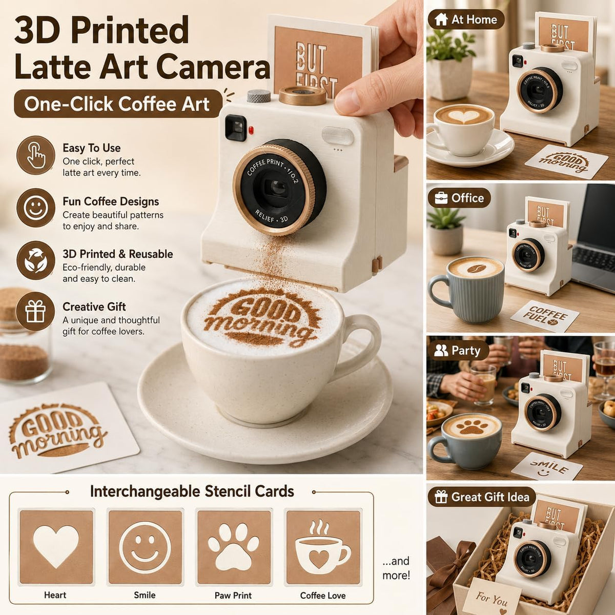 ☕✨ 50% OFF Latte Art Maker Camera Tool – Turn Every Coffee Into A Creative Masterpiece 🎨