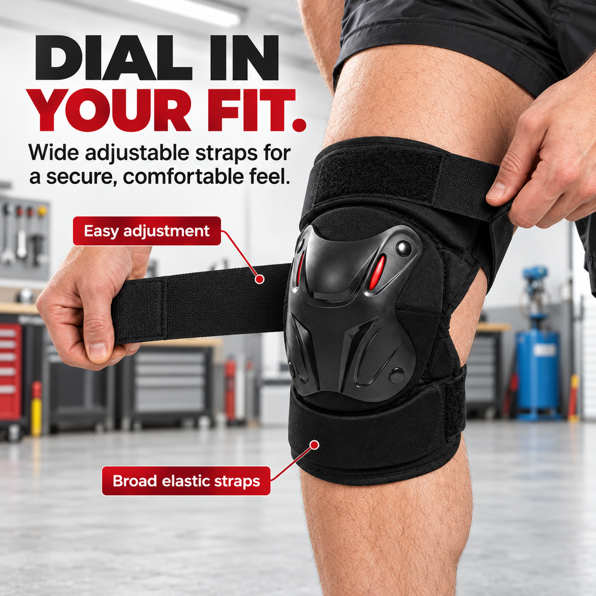 🛡️ Articulated Knee and Elbow Pads Set - Hard Shell Protective Gear