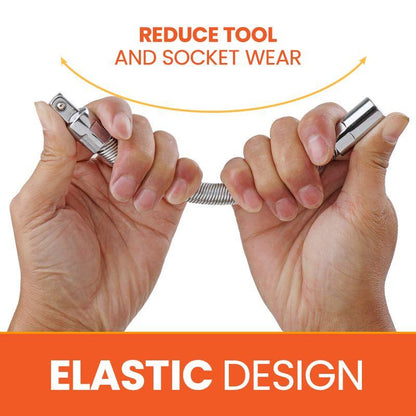 🔧 Flexible Spring Steel Socket Extension Bar for Ratchet Wrench ⚙️