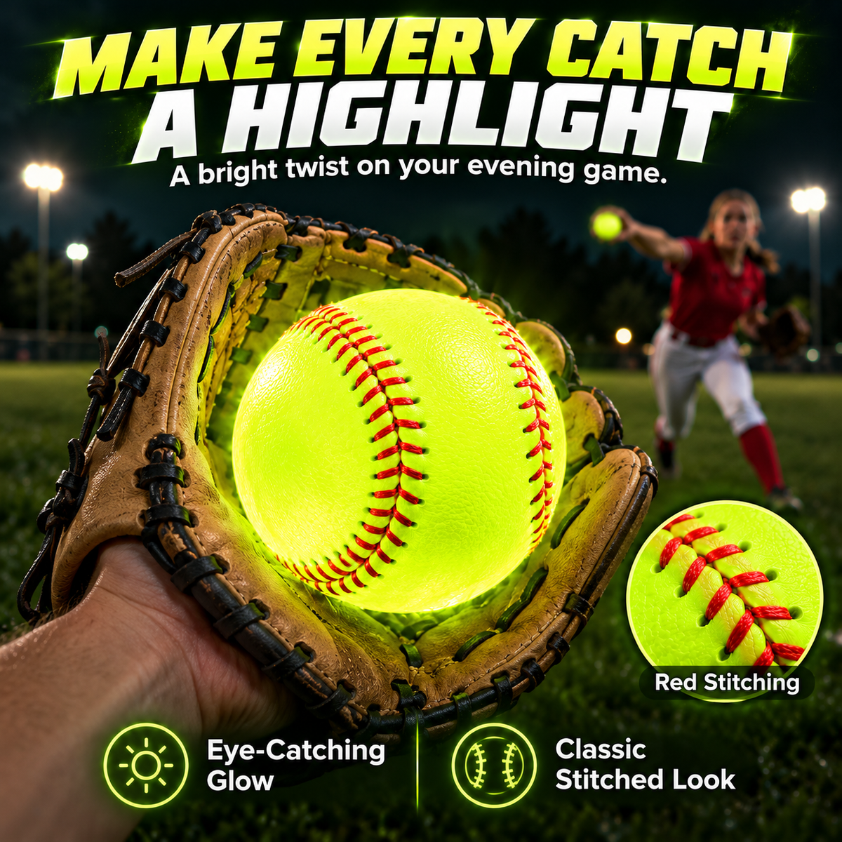 ⚾✨ 50% OFF — Glow Baseball for Brighter Game Nights