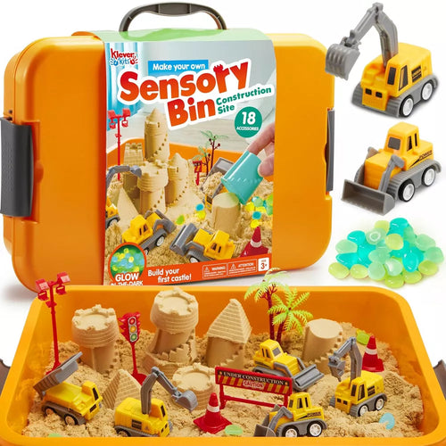 🚜 Magic Magnetic Sand Construction Playset for Kids – Mess-Free Sensory Building Toy