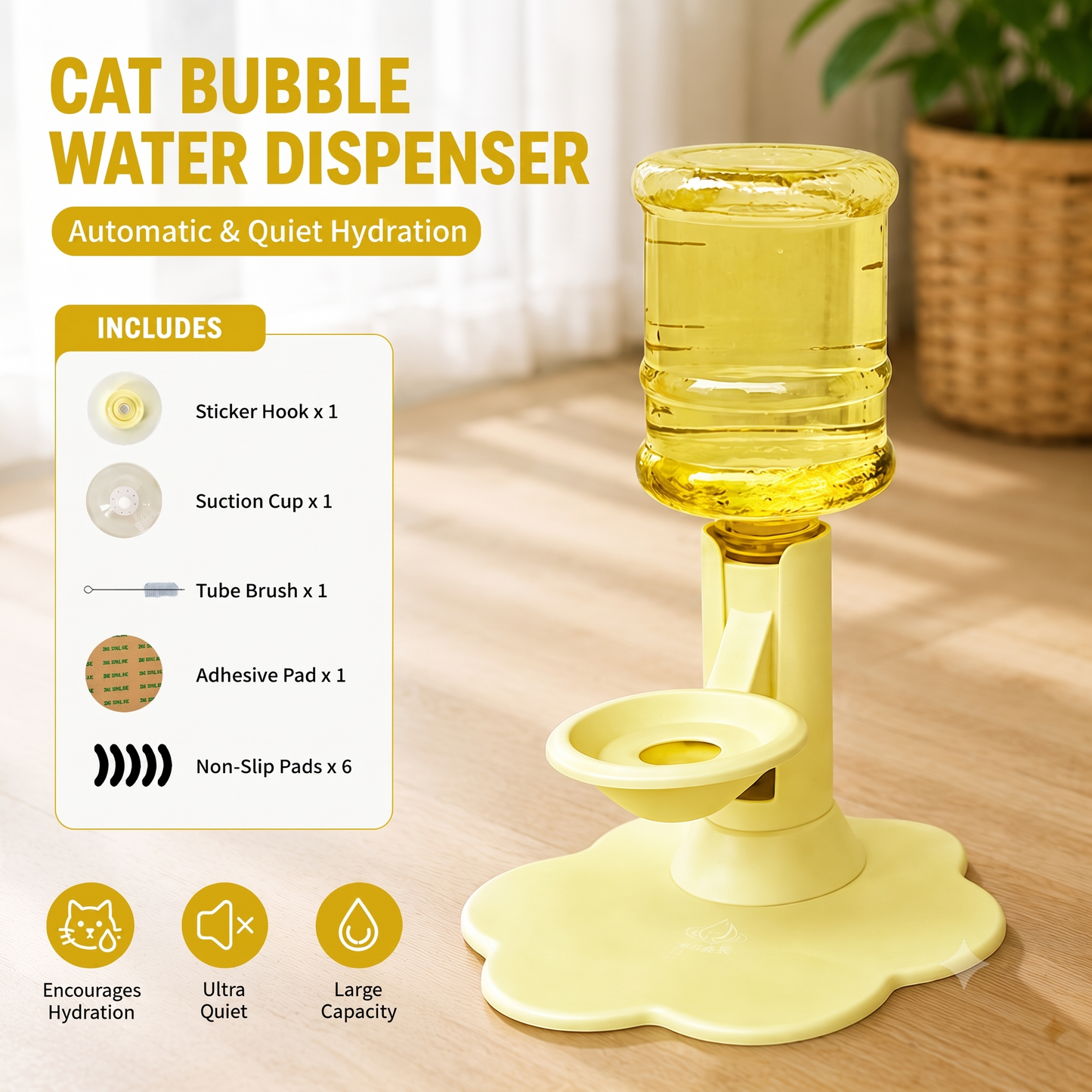 📦✨ Buy 2 & Ships Free! 🐱 Automatic Gravity Pet Water Fountain & Storage Bowl 🐾