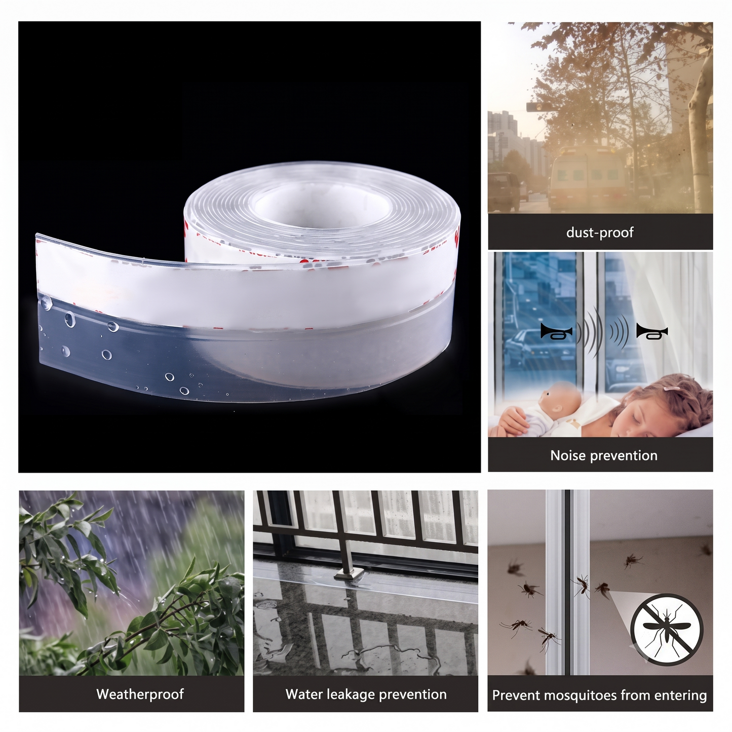 🔥55% OFF🛡️Universal Door Gap Seal Tape – Draft, Dust & Bug Blocker