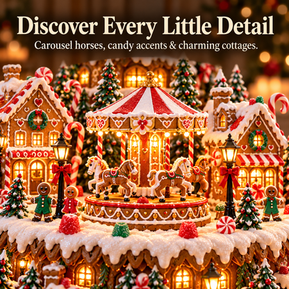 🎄 Lighted 3-Tier Christmas Village Tree – Magical Holiday Tabletop Decor