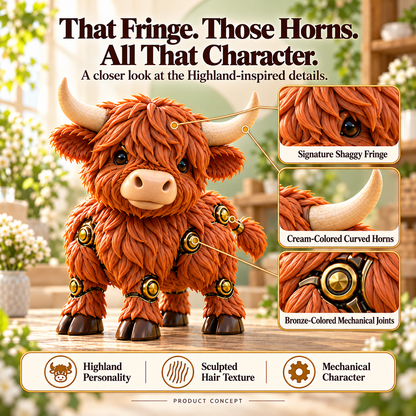 🥚🐮 2-in-1 Transforming Highland Cow Egg – A Little Egg, a Charming Highland Surprise