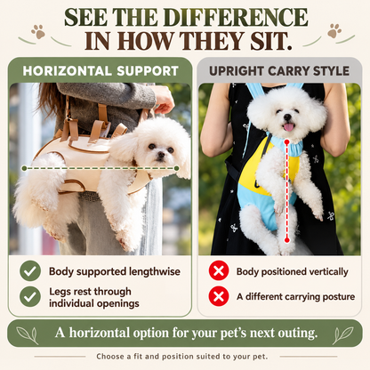 🐾 Portable Breathable Pet Carrier Sling & Bag - Hands-Free Puppy Pouch